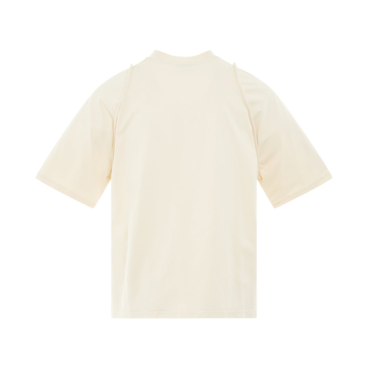 Camargue Warped Logo T-Shirt in Light Beige