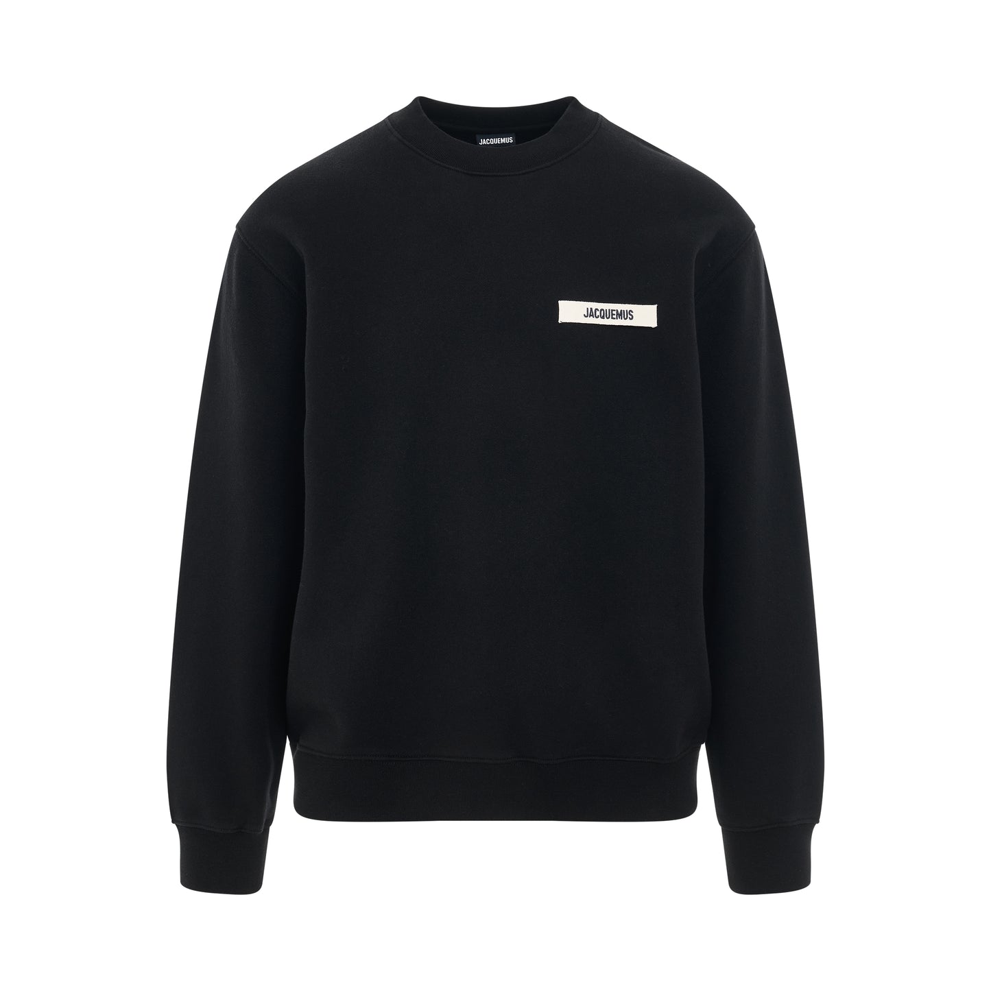 Gros Grain Logo Sweatshirt in Black