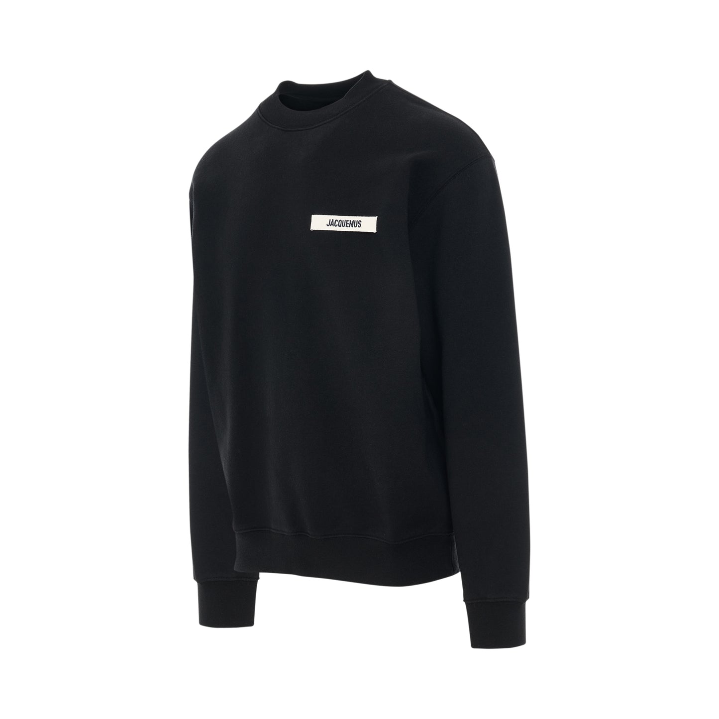 Gros Grain Logo Sweatshirt in Black