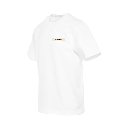 Gros Grain Logo T-Shirt in White