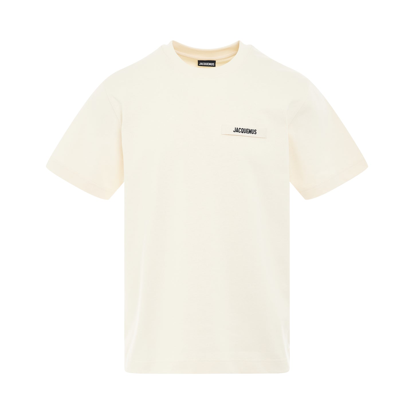 Gros Grain Logo T-Shirt in Beige