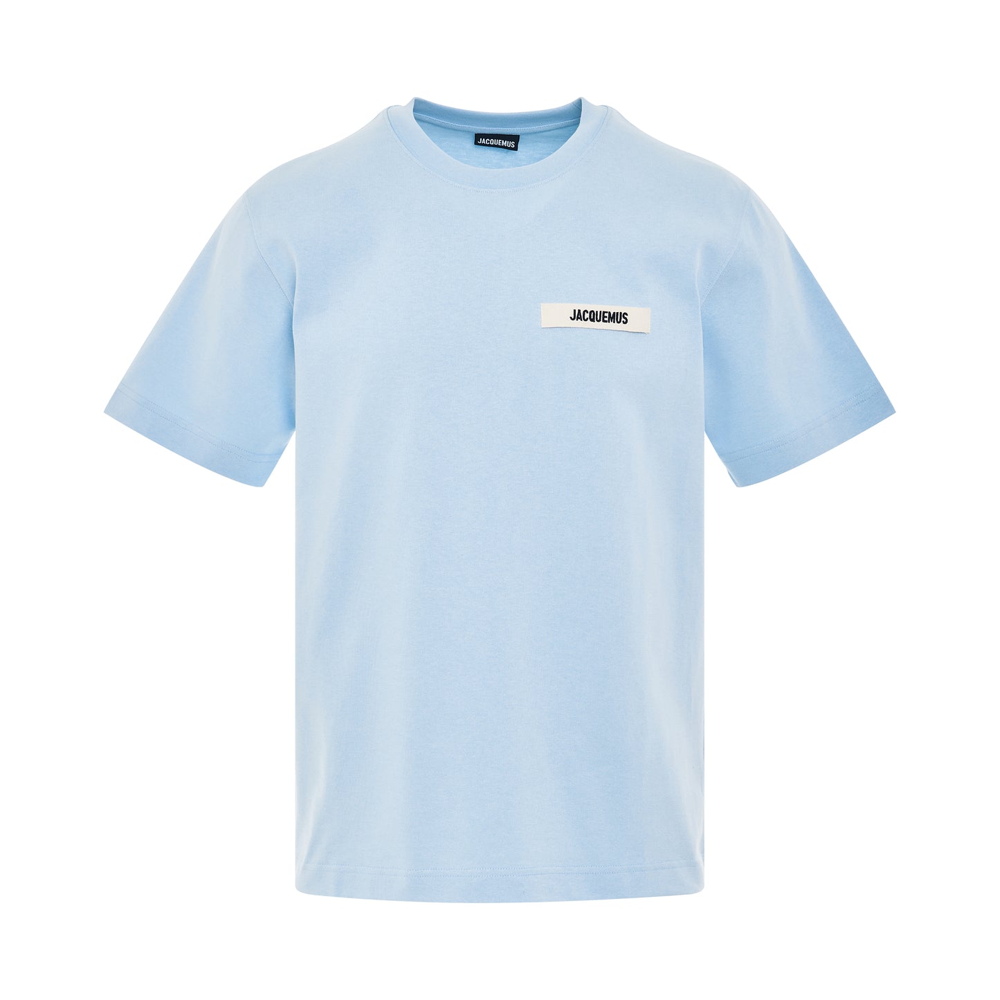 Gros Grain Logo T-Shirt in Light Blue