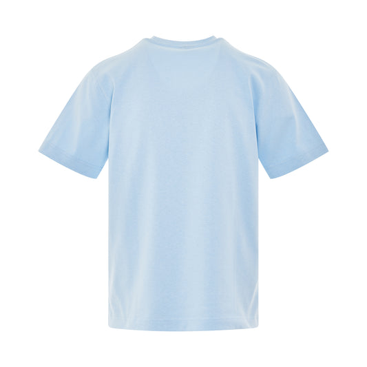 Gros Grain Logo T-Shirt in Light Blue