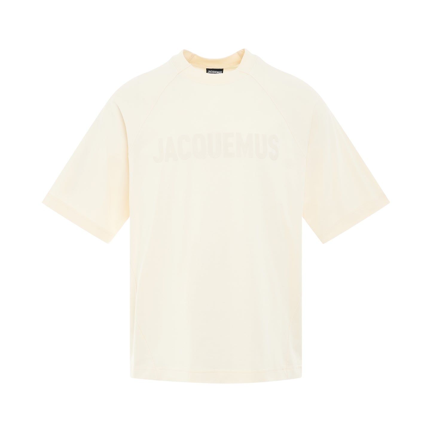 Typo Logo T-Shirt in Light Beige