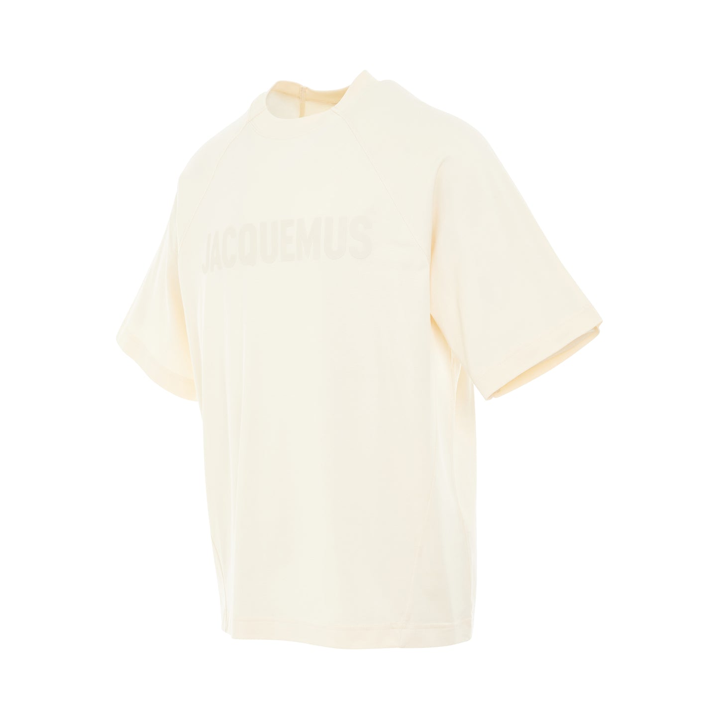 Typo Logo T-Shirt in Light Beige