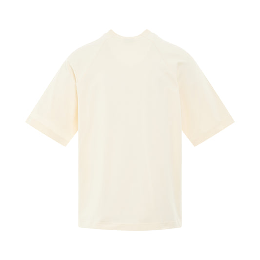 Typo Logo T-Shirt in Light Beige