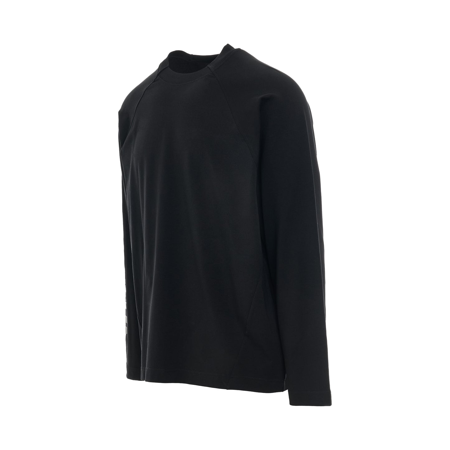 Typo Logo Long Sleeve T-Shirt in Black