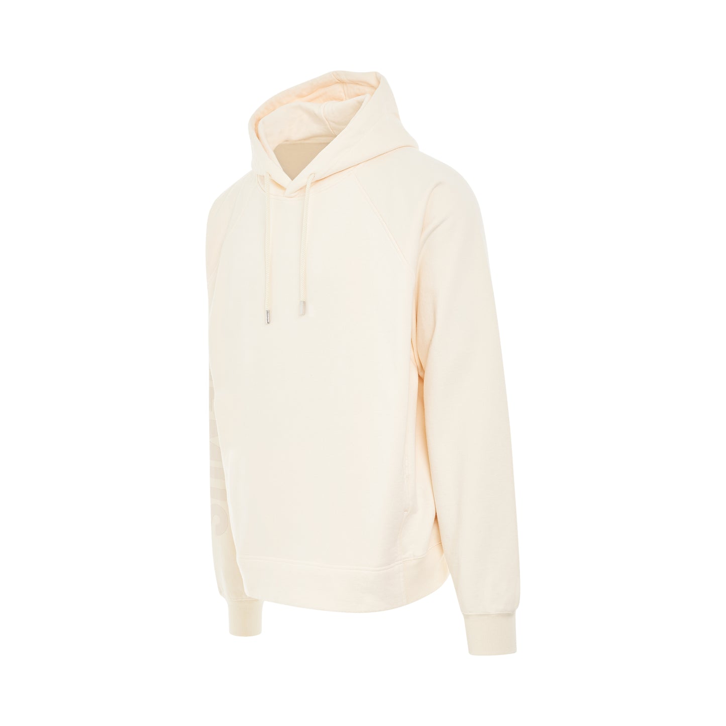 Typo Logo Hoodie in Light Beige