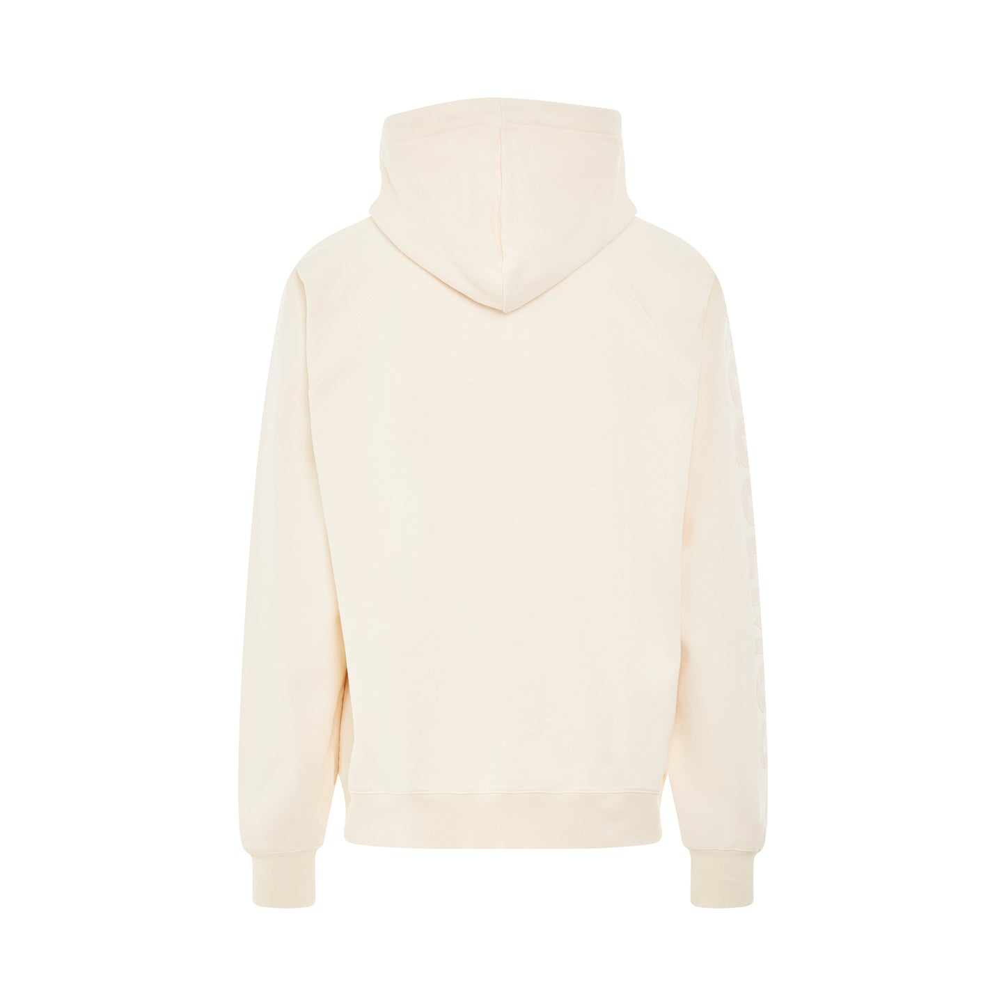 Typo Logo Hoodie in Light Beige