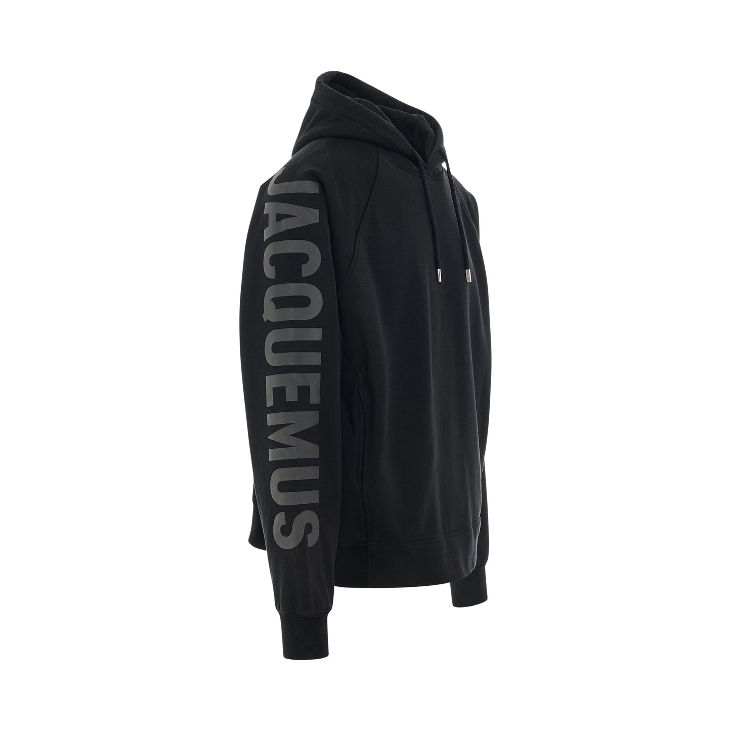 Typo Logo Hoodie in Black