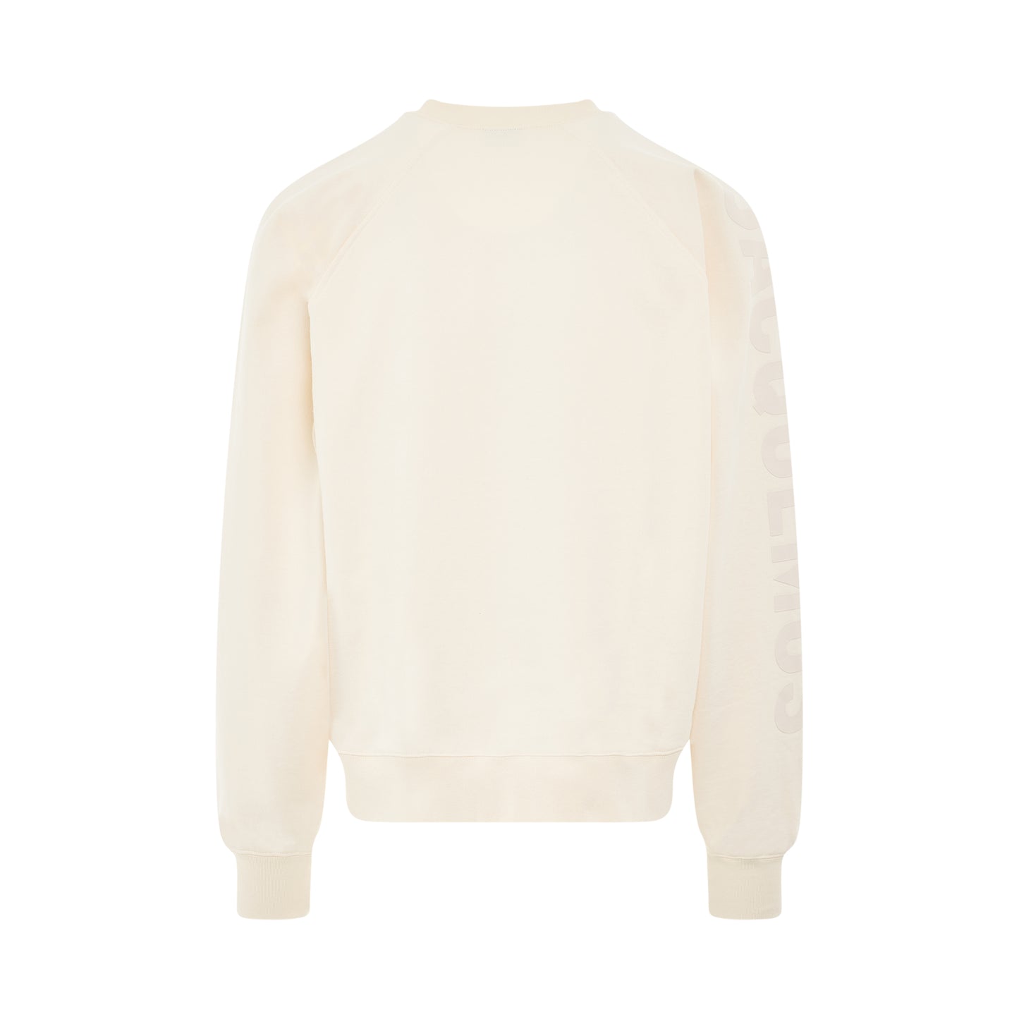 Typo Sleeve Logo Sweatshirt in Light Beige