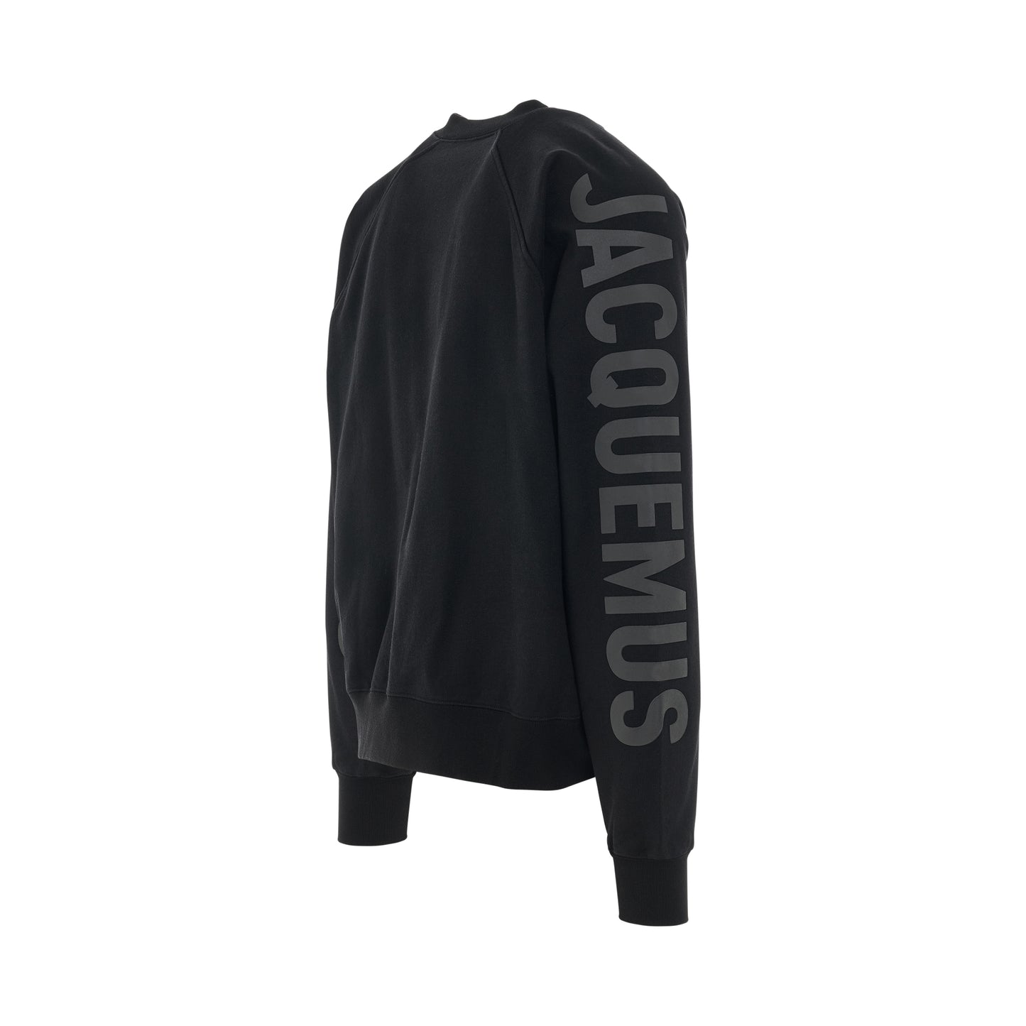 Typo Sleeve Logo Sweatshirt in Black