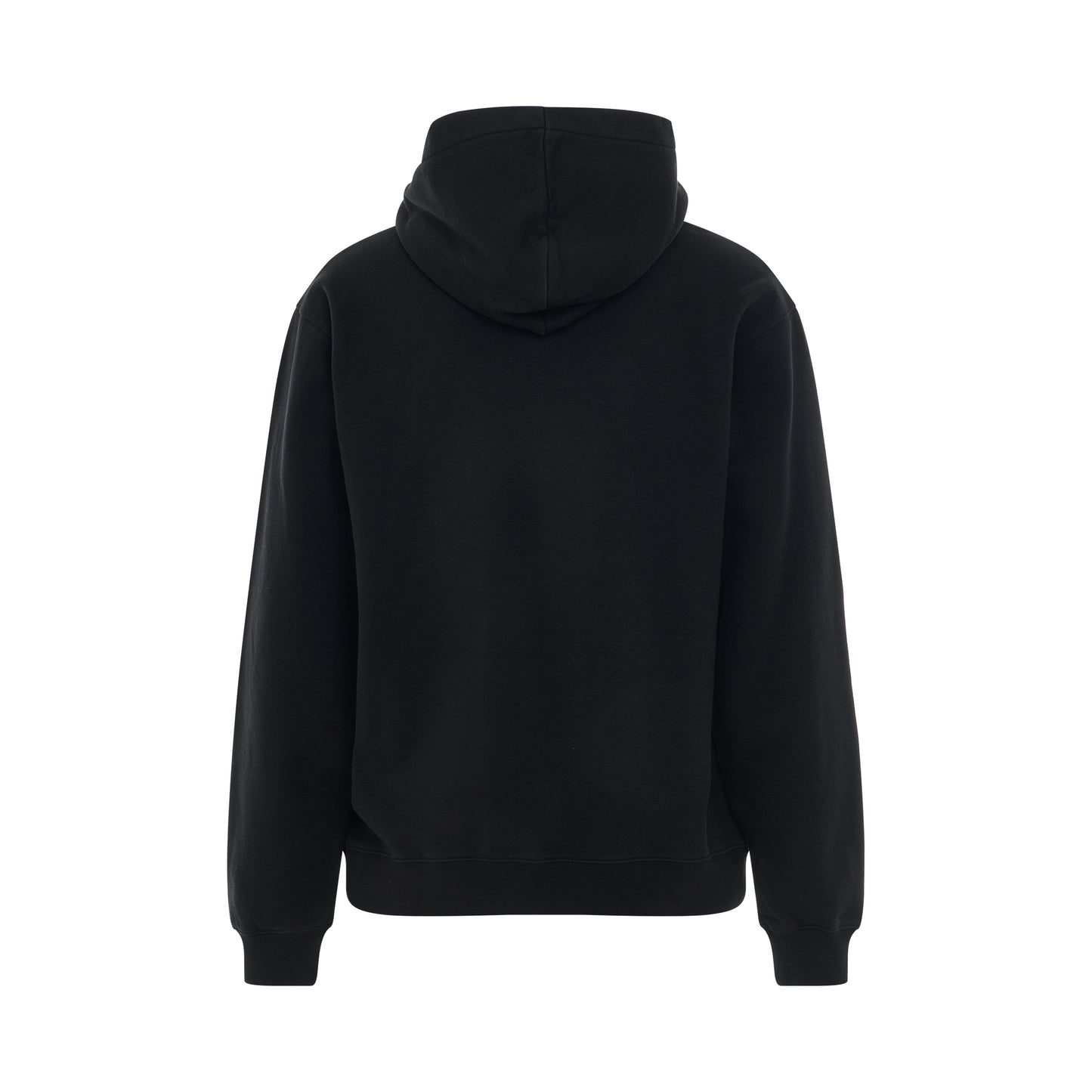 Gros Grain Logo Hoodie in Black