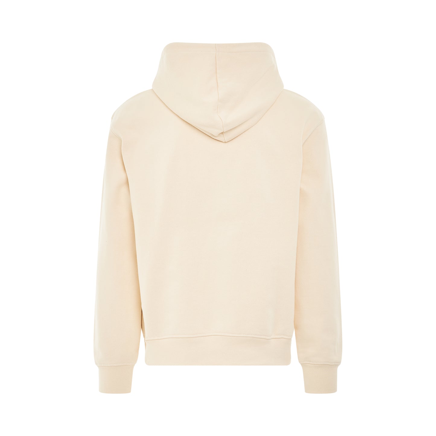 Brode Embroidered Logo Hoodie in Beige