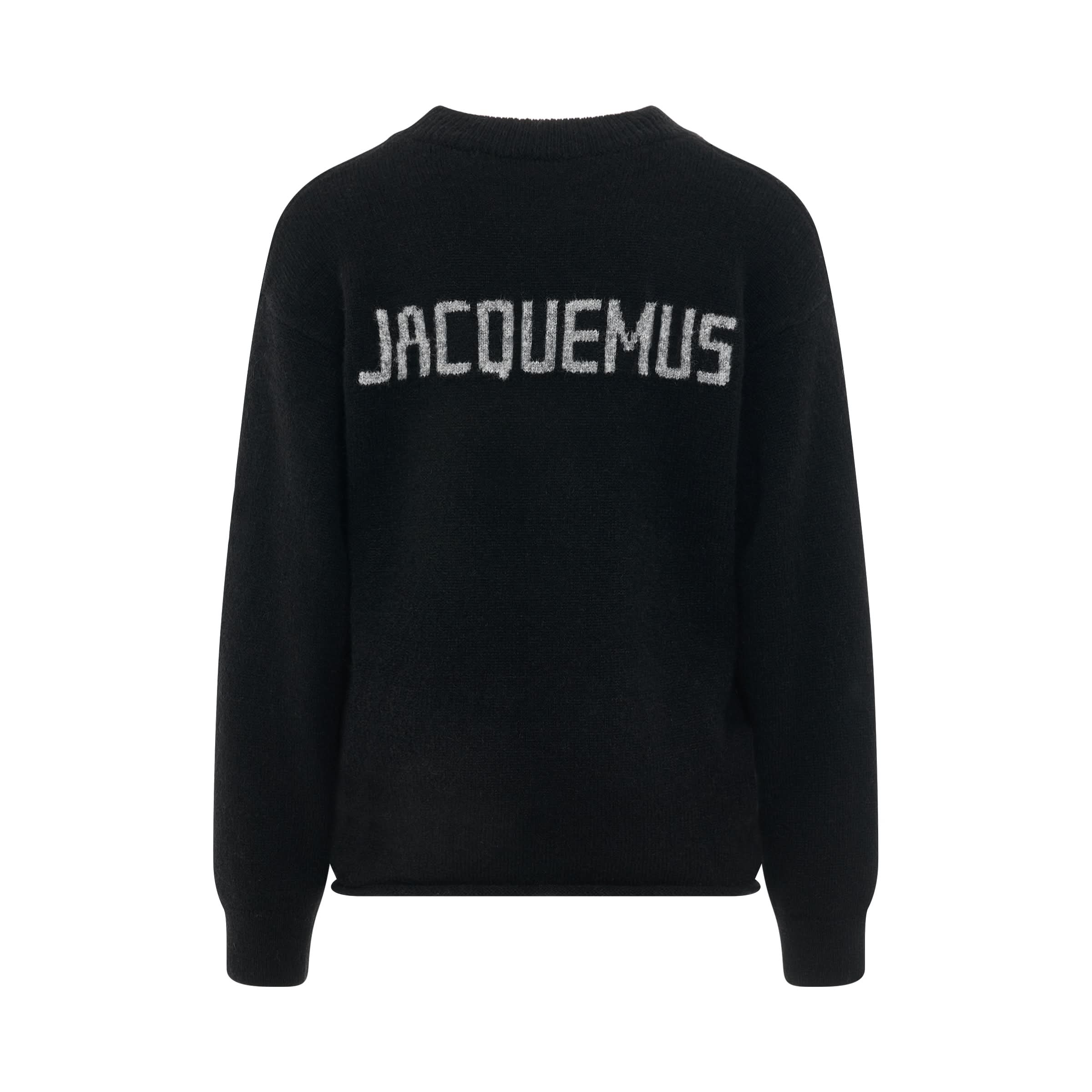Jacquemus Knit Sweater in Black - Main Image