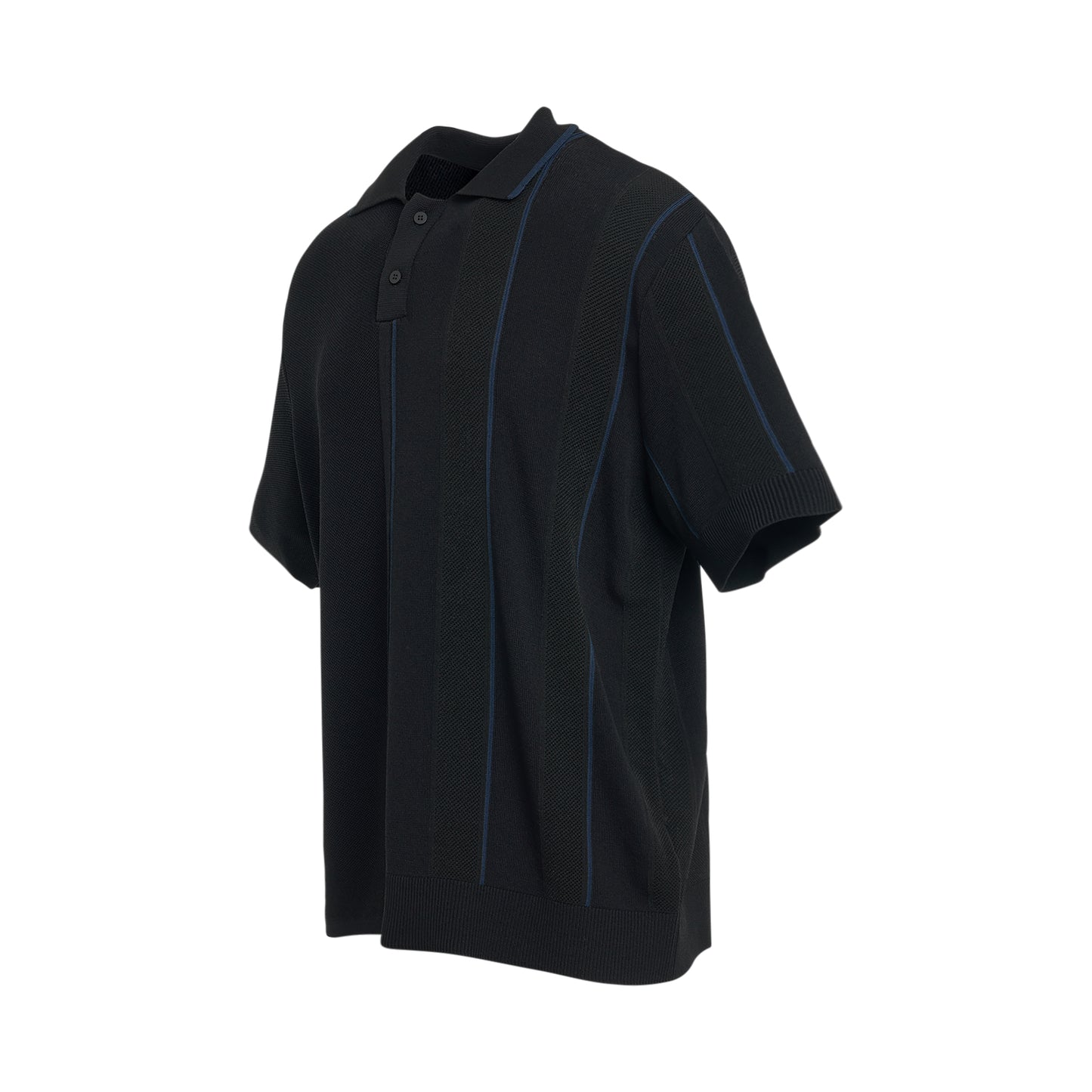 Juego Striped Polo in Black