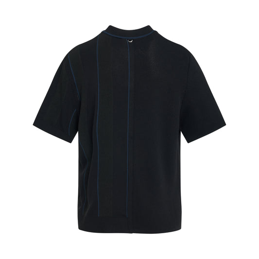 Juego Striped Polo in Black