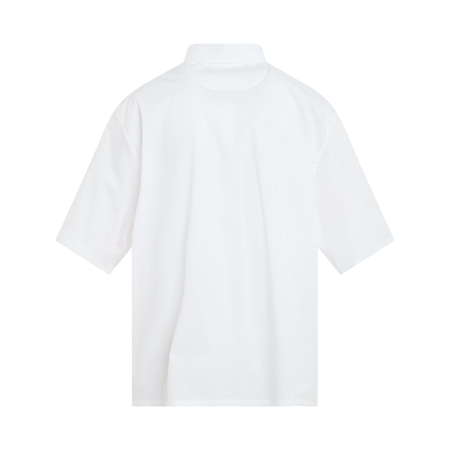 Cabri Organic Statue Print Short Sleeve Shirt in Black/White