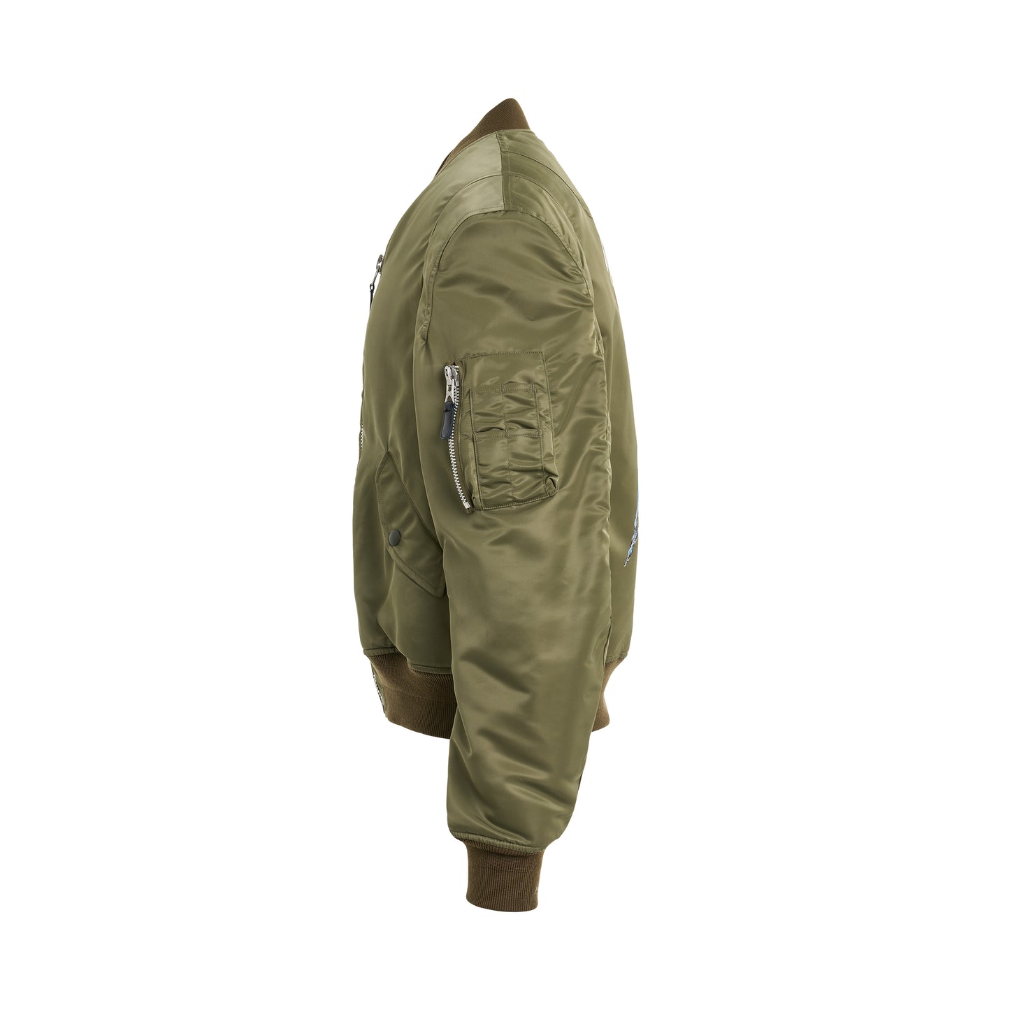 Robot Shoulder Bomber Jacket in Khaki