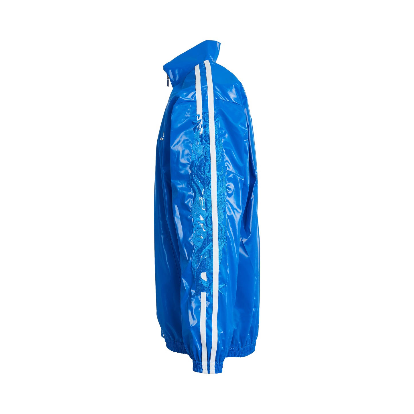 Laminate Track Jacket in Blue