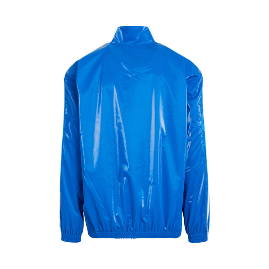 Laminate Track Jacket in Blue