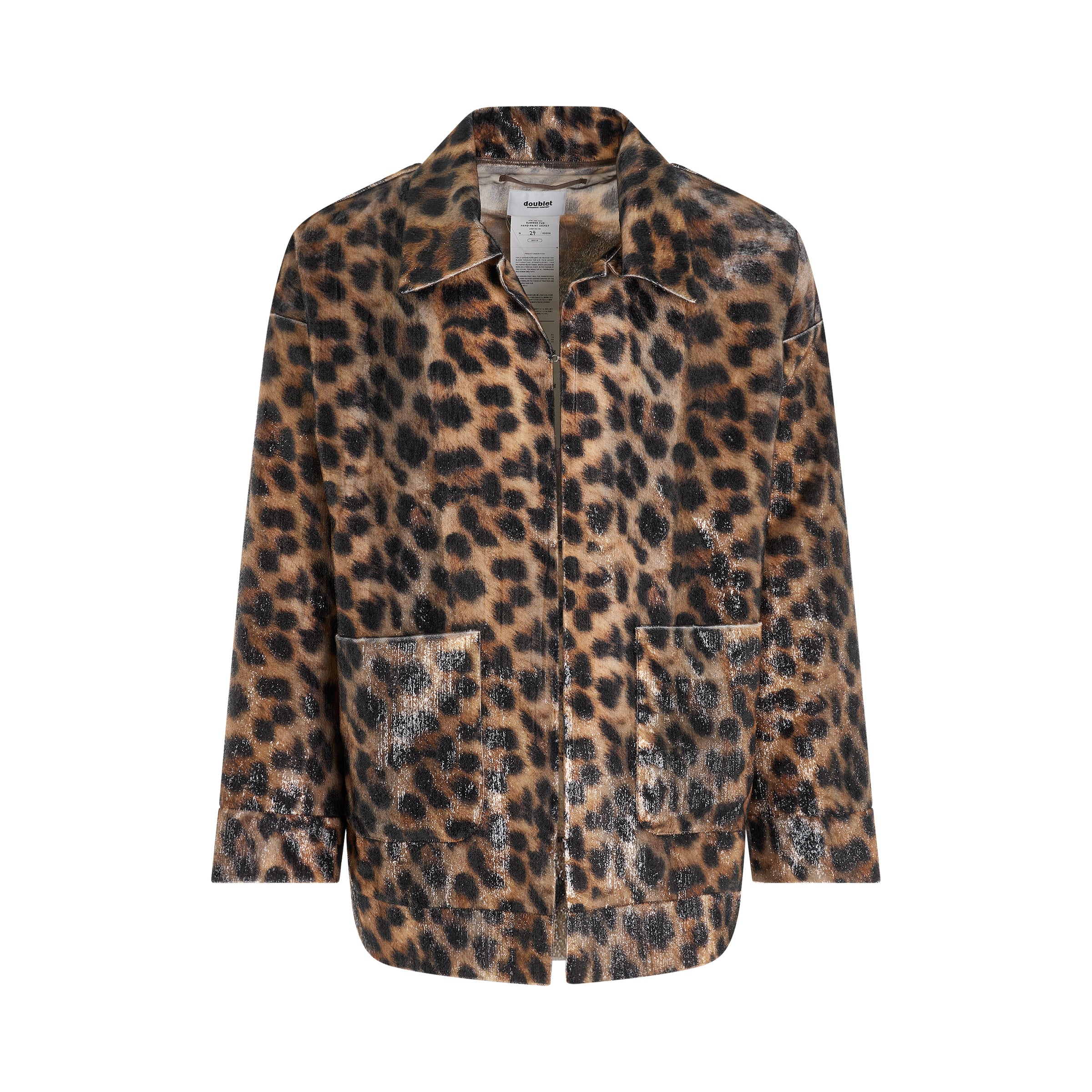 Summer Fur Hand-Painted Jacket in Leopard