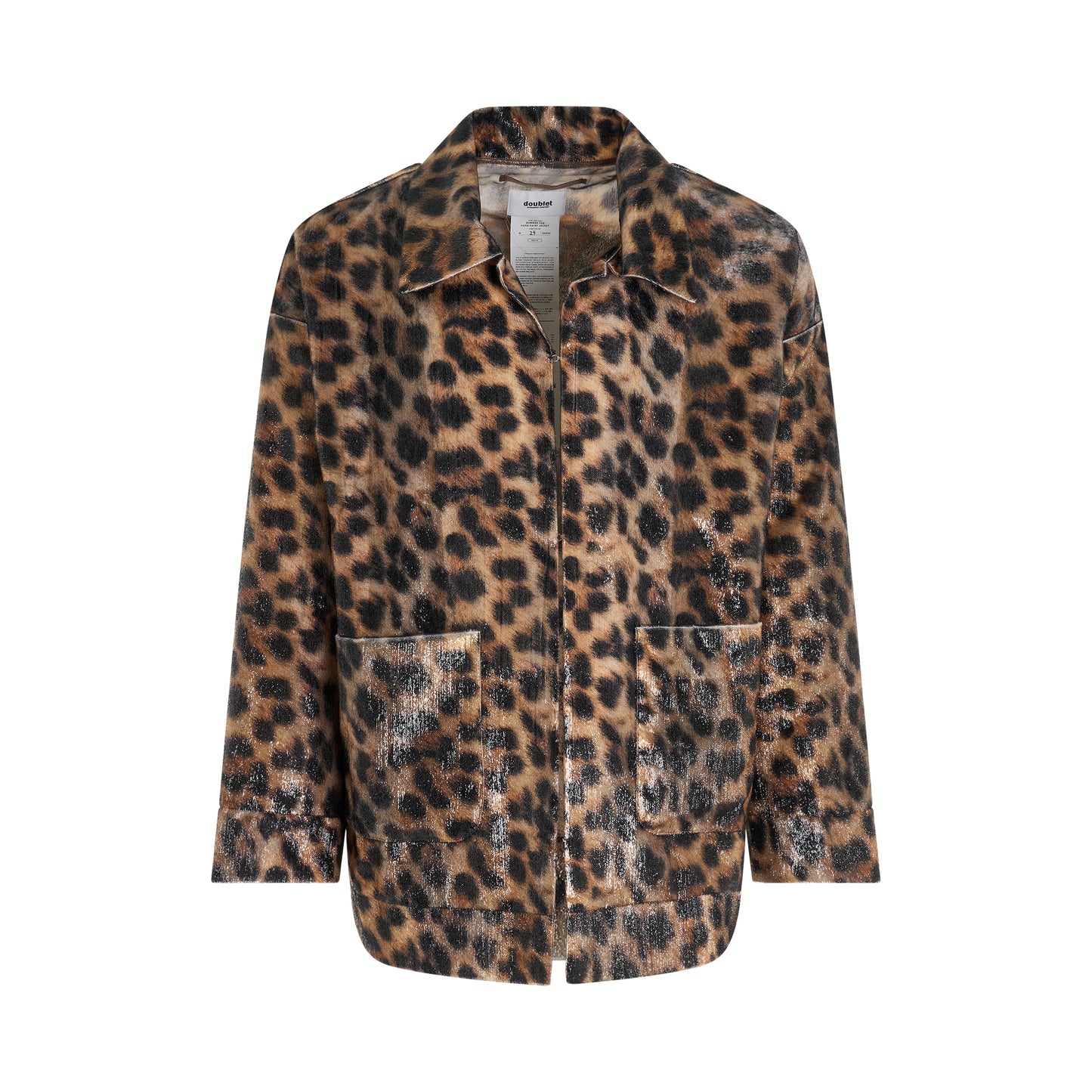 Summer Fur Hand-Painted Jacket in Leopard