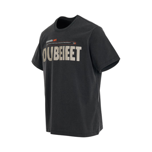 AI-Generated "Doublet" Logo T-Shirt in Black