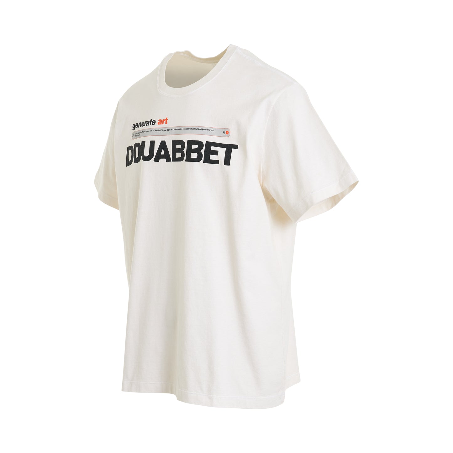 AI-Generated "Doublet" Logo T-Shirt in White