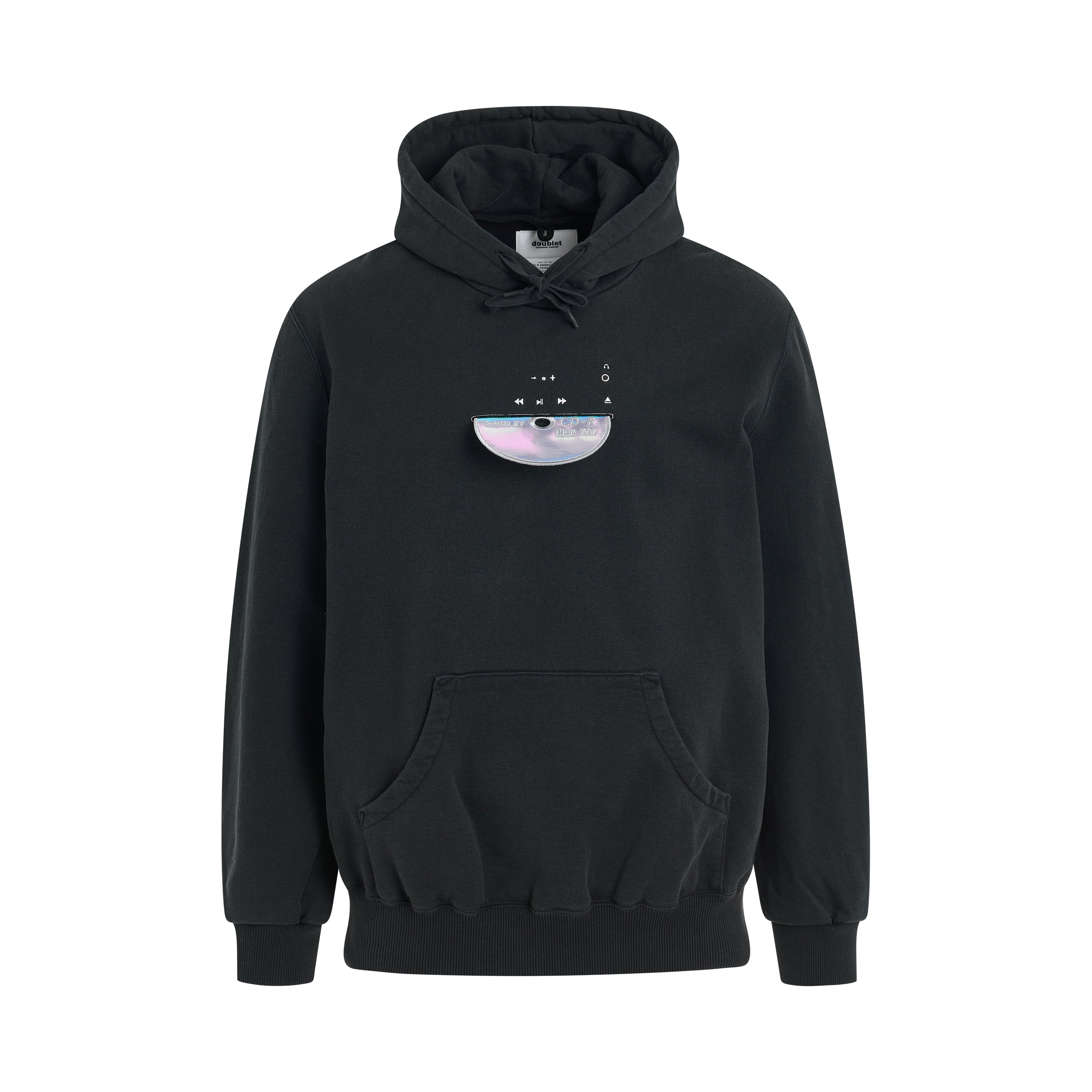 CD-R Embroidery Hoodie in Black