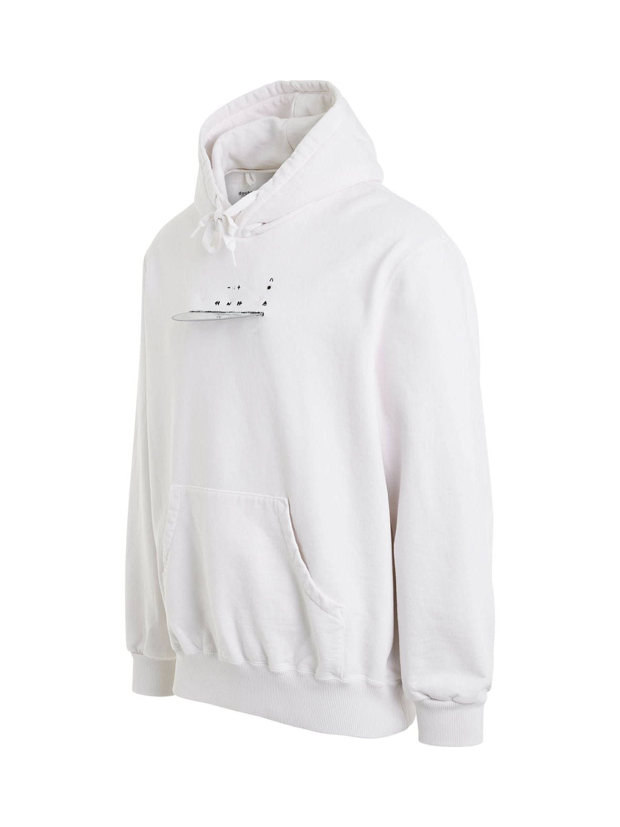 CD-R Embroidery Hoodie in White