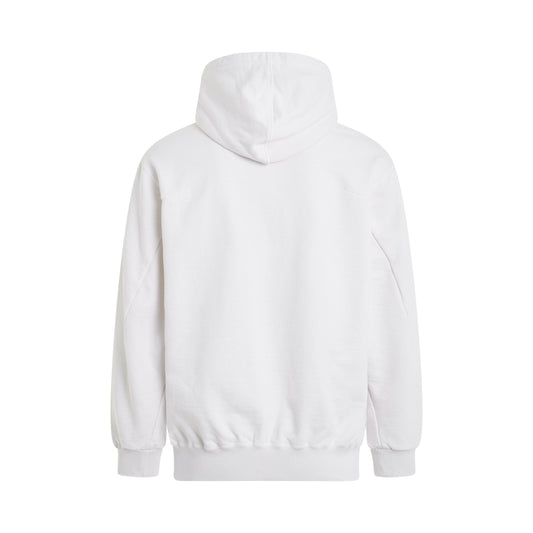 CD-R Embroidery Hoodie in White