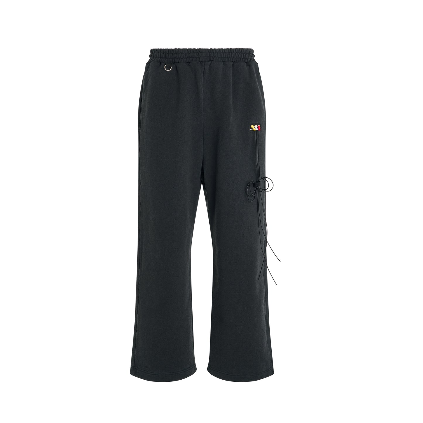 RCA Cable Embroidery Sweatpants in Black