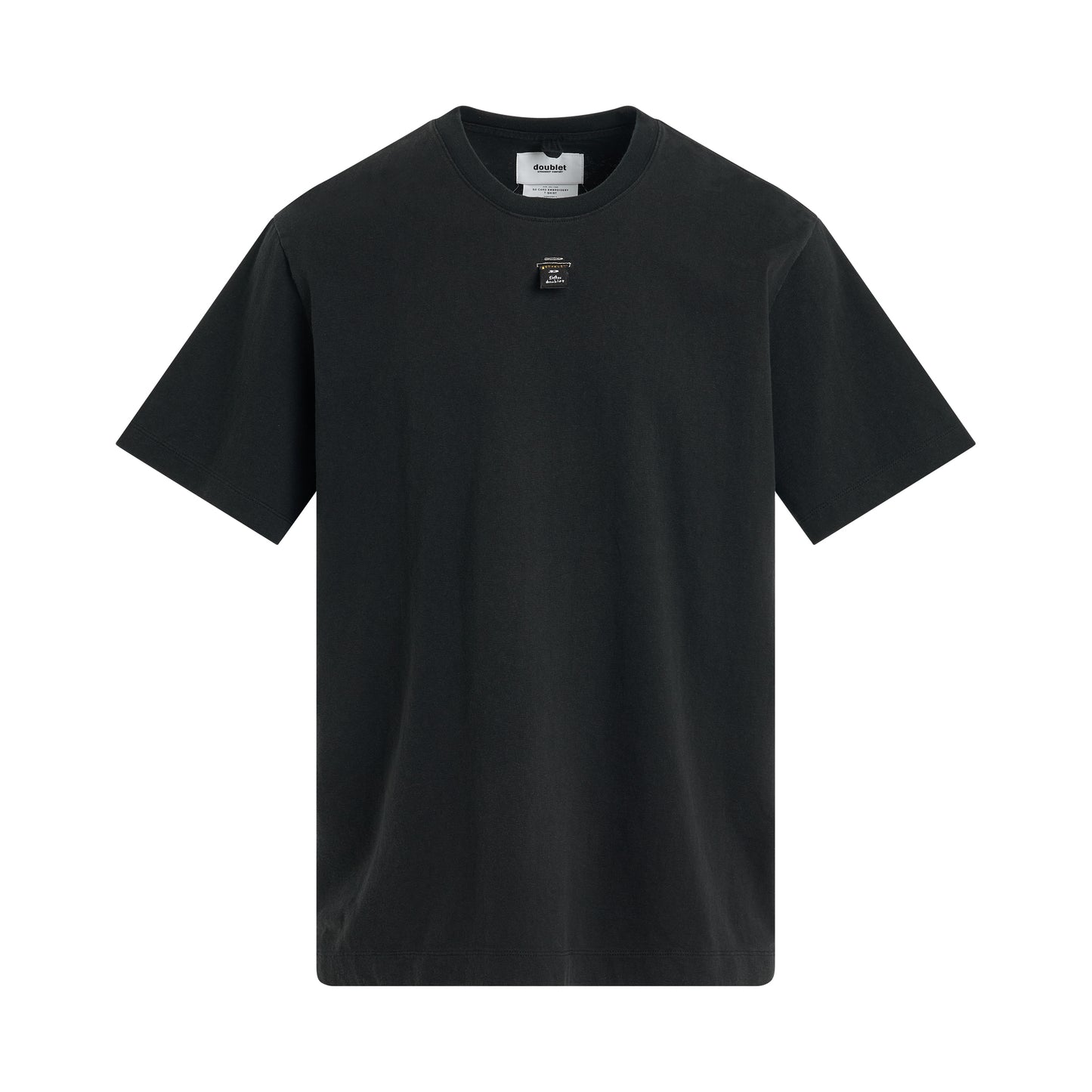SD Card Embroidery T-Shirt in Black