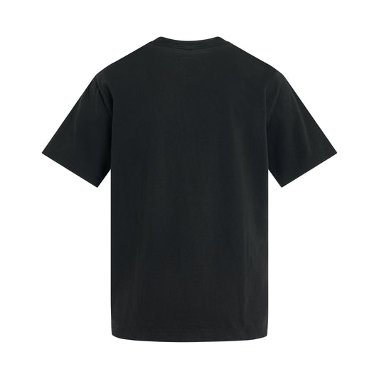 SD Card Embroidery T-Shirt in Black