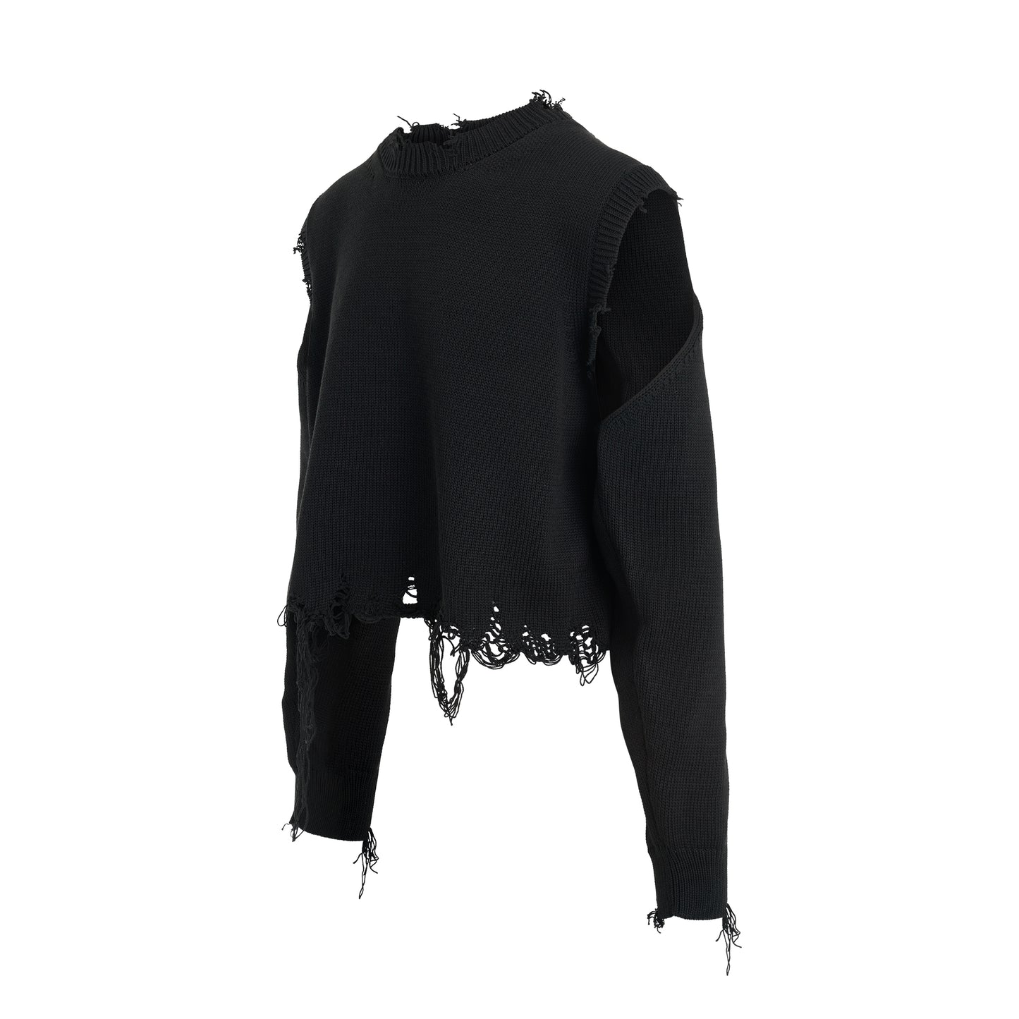 2Way Sleeve Sweater in Black