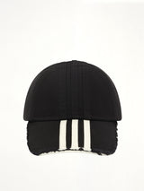 Y-3 黑色条纹棒球帽
