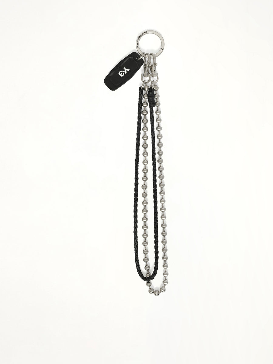 Y-3 Keychain in Black