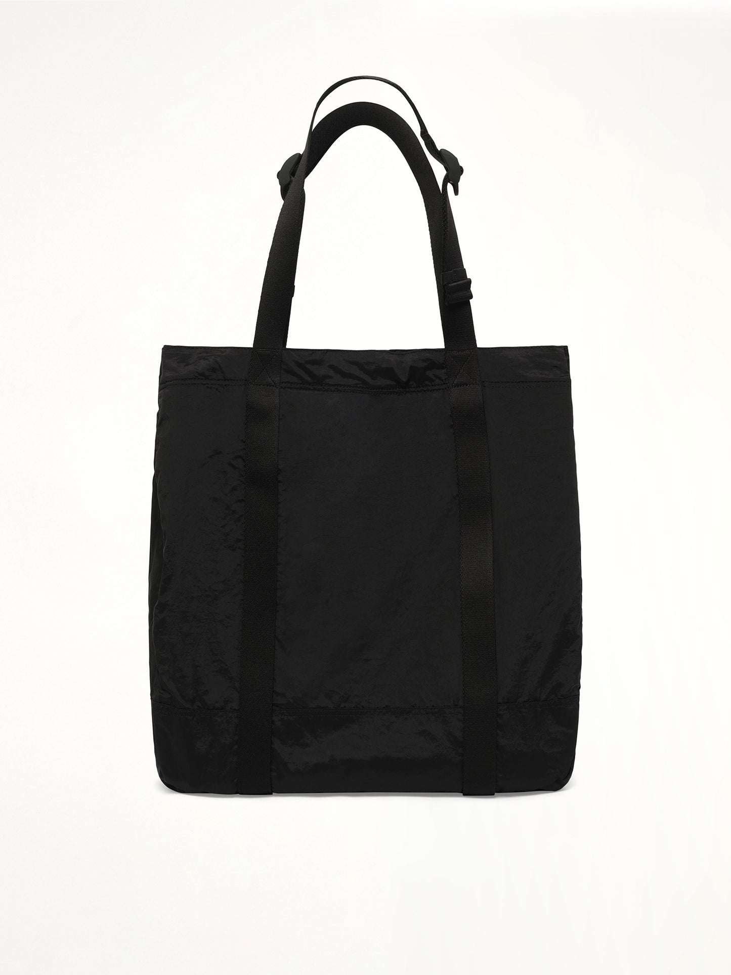 920001 Coated Nylon Tote Bag in Black