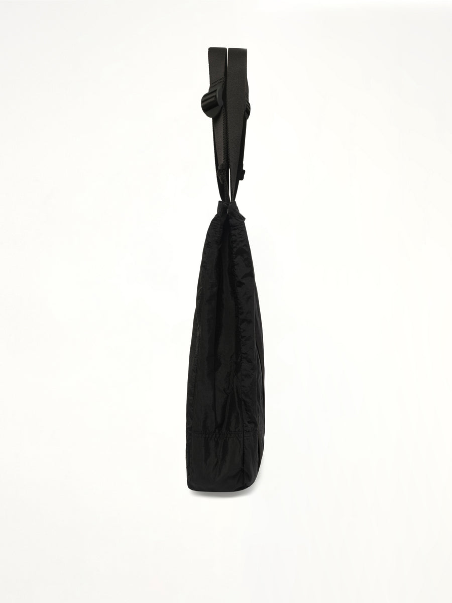 920001 Coated Nylon Tote Bag in Black