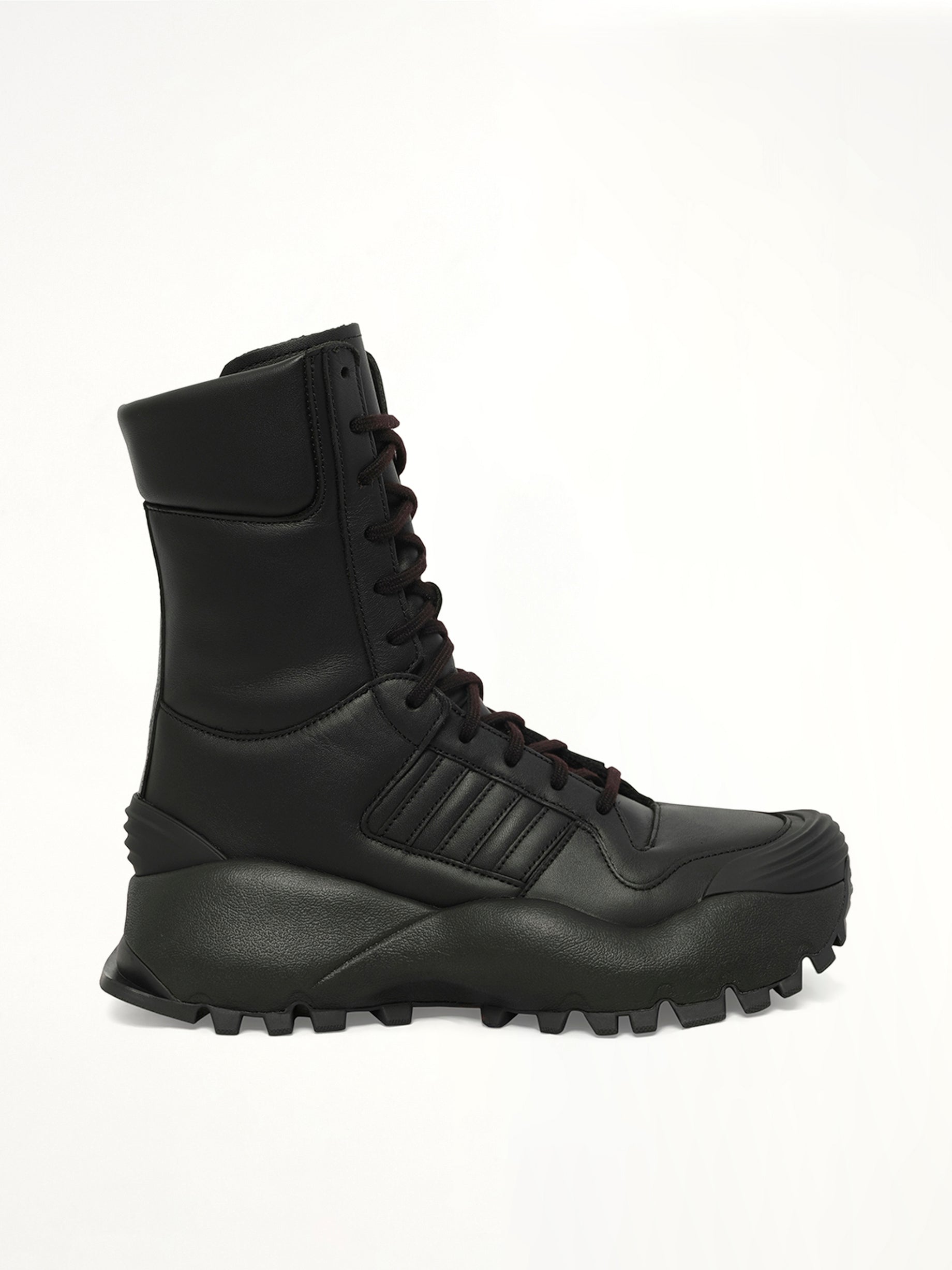 Adidas X Chavarria Forum Boot Mid in Black Side View | WILLY CHAVARRIA