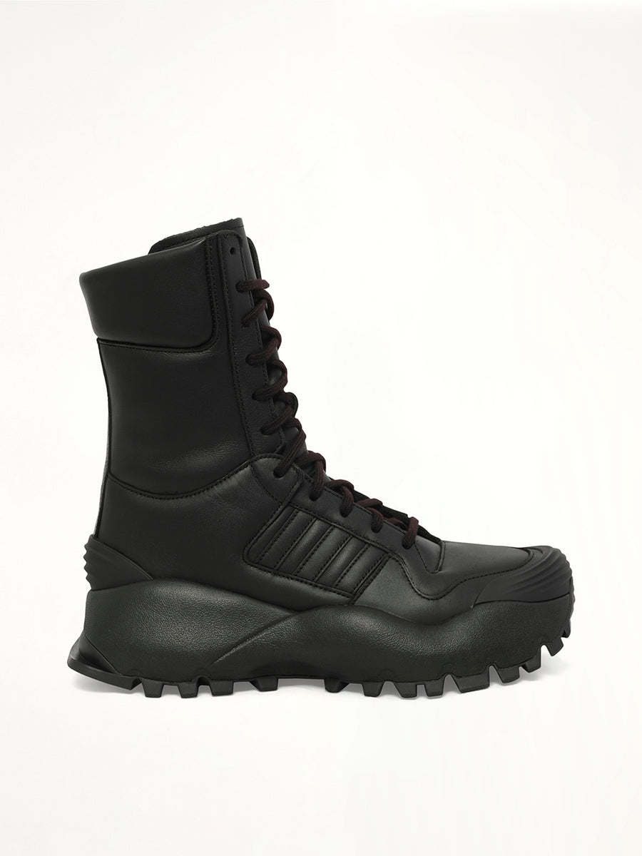 Adidas X Chavarria Forum Boot Mid in Black Side View | WILLY CHAVARRIA
