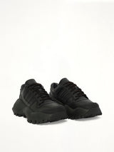 Adidas x Chavarria Forum Combat Sneaker in Black Front View | WILLY CHAVARRIA