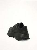 Adidas x Chavarria Forum Combat Sneaker in Black Back View | WILLY CHAVARRIA