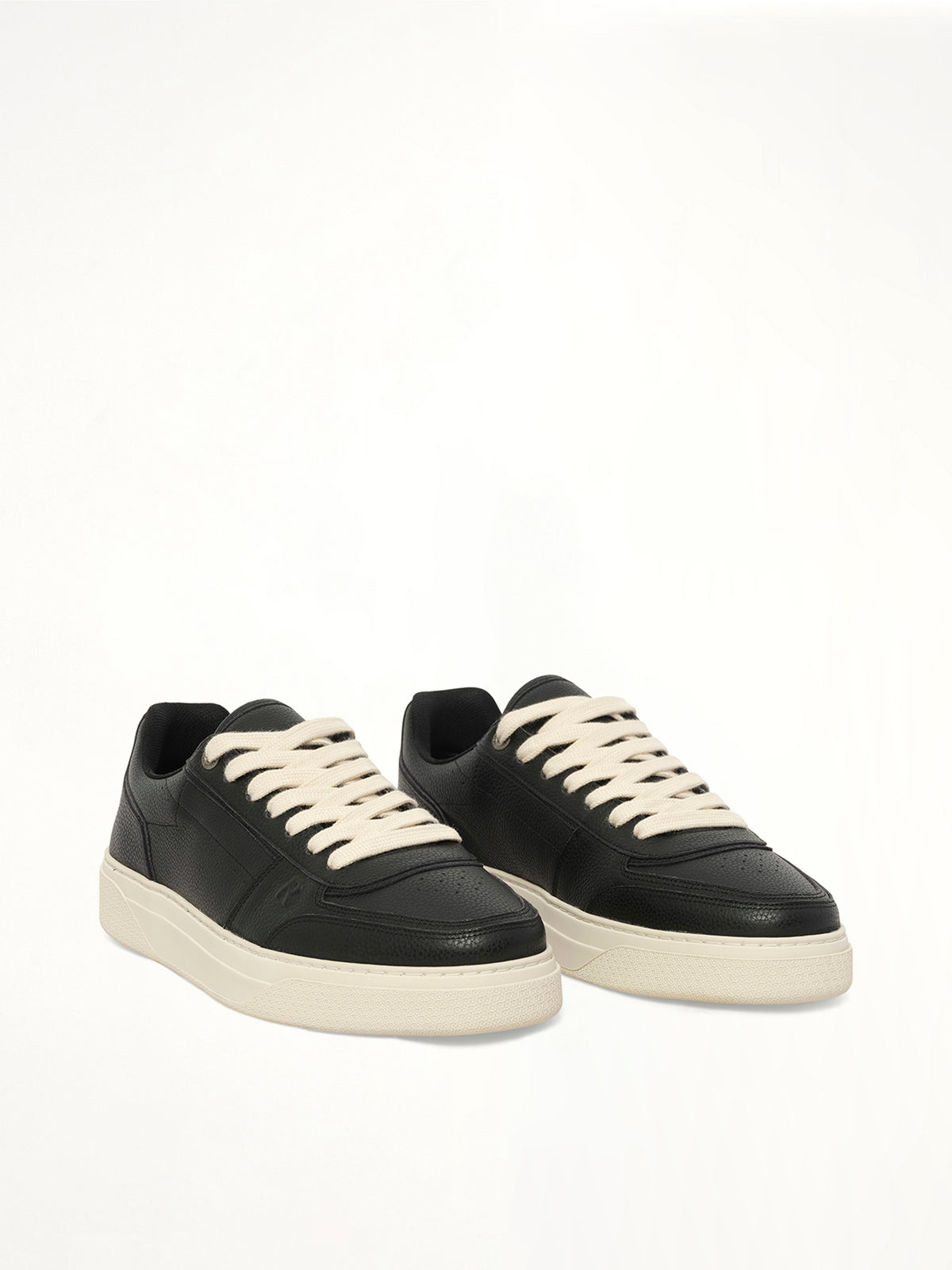 Initial Sneaker in Black Front View | REPRESENT