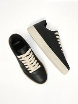 Initial Sneaker in Black Top View | REPRESENT