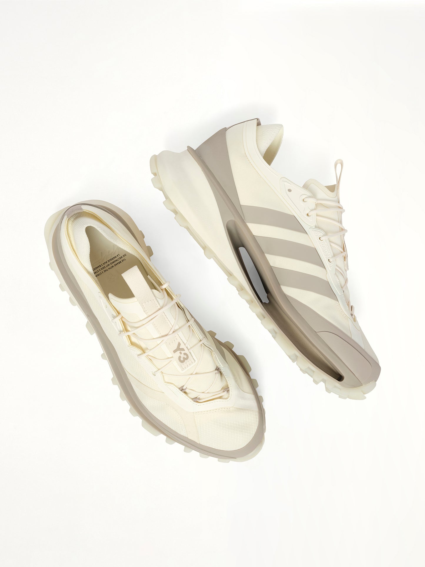 Y-3 S-Gendo Trail Sneaker in Off White