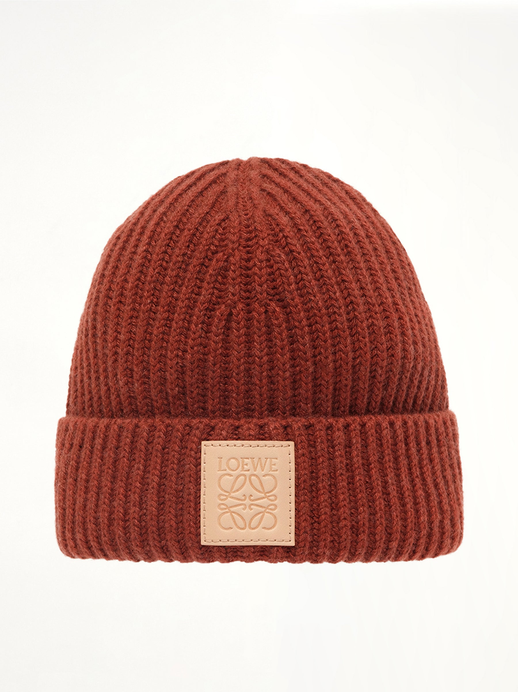 Loewe Beanie in Mahogany