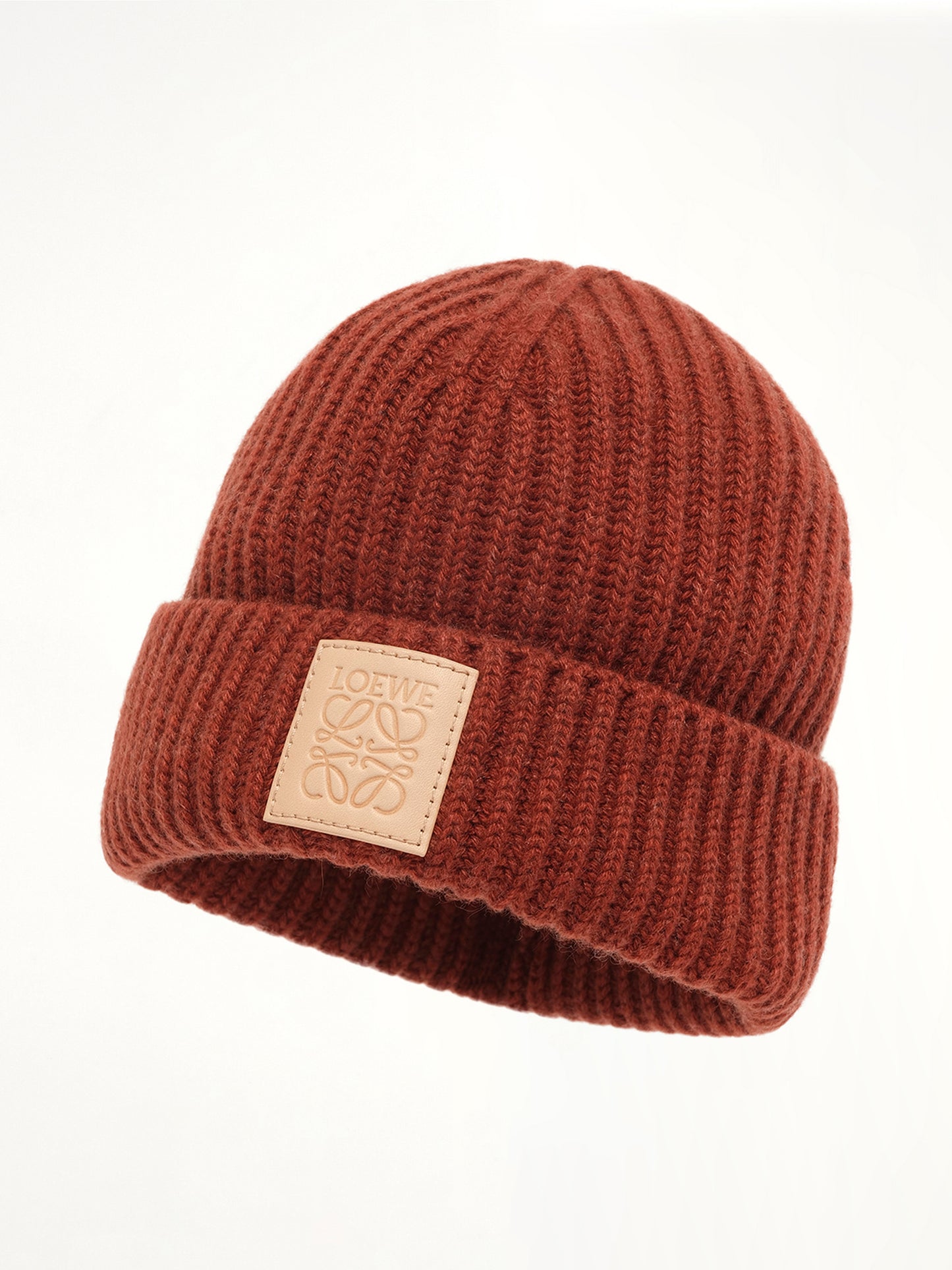 Loewe Beanie in Mahogany