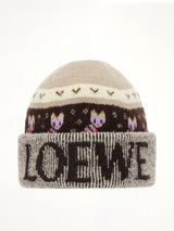 Louis Wain Beanie in Beige/Multicolour